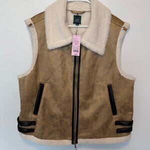 NWT Wild Fable Brown Dog Bone Vest Size XXL